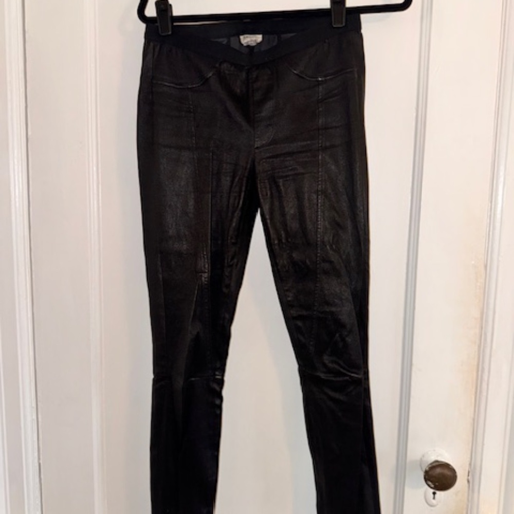 Helmut Lang Lambskin Leather Leggings Size 6